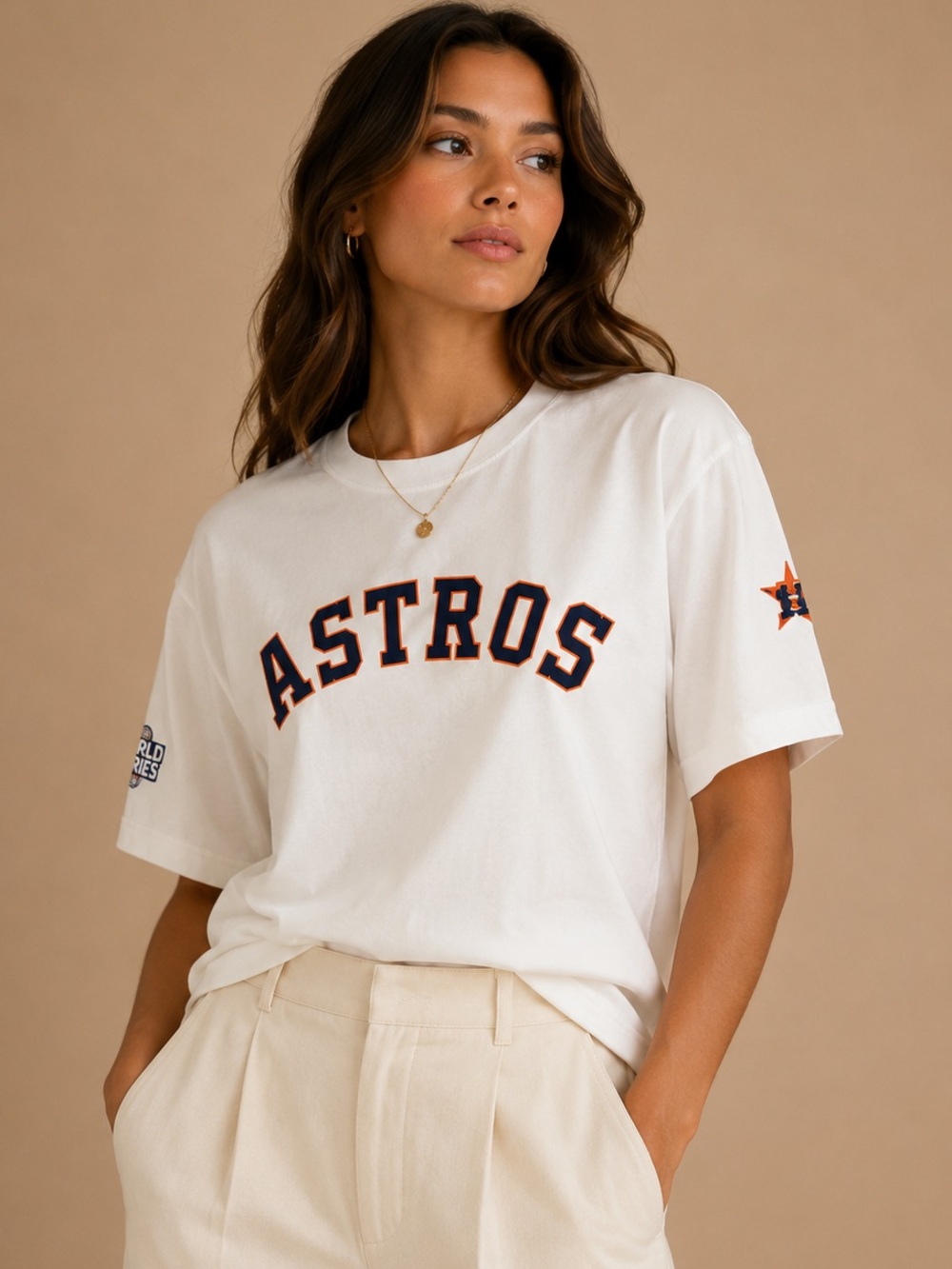 Houston Astros White Performance Shirt Adult 2XL MLB Baseball Fan Gear